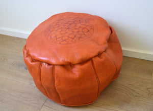Moroccan leather pouf "Spice"