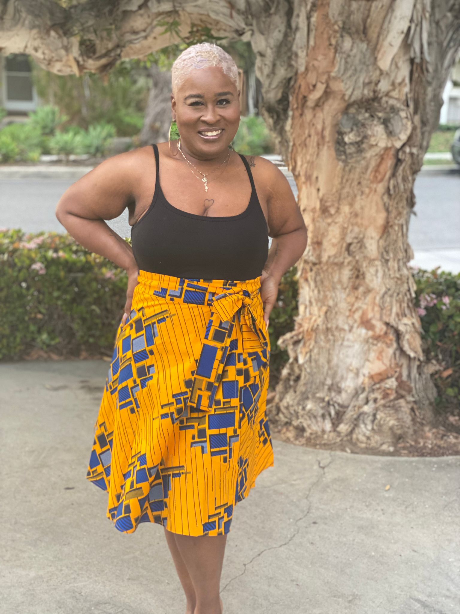 Wrap Skirt Mid-Length 