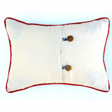 Rectangular Decor Pillow "Blue Web"